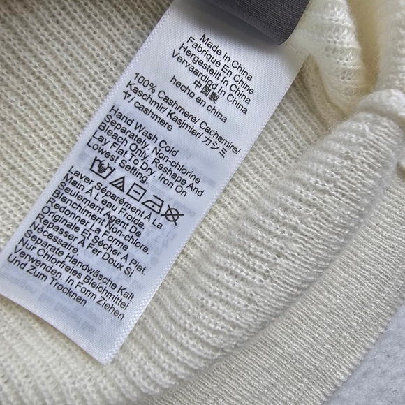 J. Crew NWT Ribbed Featherweight Cashmere Knit Short Sleeve Top Ivory Cream M - Picture 8 of 11